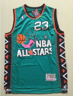 Ready Stock Shot Goods Mens No.23 Michael Jordann Chicago Bulls Mitchell Ness 1996 All-Star Hardwood Classics Swingman Jersey -Green