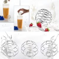 Milkshake Protein Shaker Ball Wire Mixer Mixing Whisk Stainless Steel Spring Balls Mixing Ball Kitchen Accessories Dropship