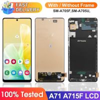 ZZOOI 6.7 A71 Display with Frame for Samsung Galaxy A71 A715 A715F/DS A715F/DSN SM-A715F/DSM Lcd Display Touch Screen Digitizer