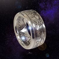 Silver Dollar Ring Men