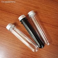 ▬◇♀  40ml Plastic Test Tubes Empty Mini Jar Metal Screw Cap Small Bottles Spice Storage Jar Containers Vial Test Tube Sub-bottling