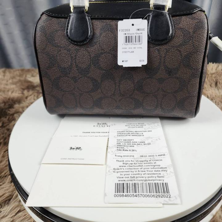 กระเป๋าถือ-coach-32203-signature-bennett-satchel