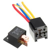 【♘COD Free Cas♘】 Echo Trading Shop รถออโต้รีเลย์ที่มีช่องเสียบรีเลย์ Dc 12V-60V 5pin 80a กันน้ำรีเลย์รถยนต์