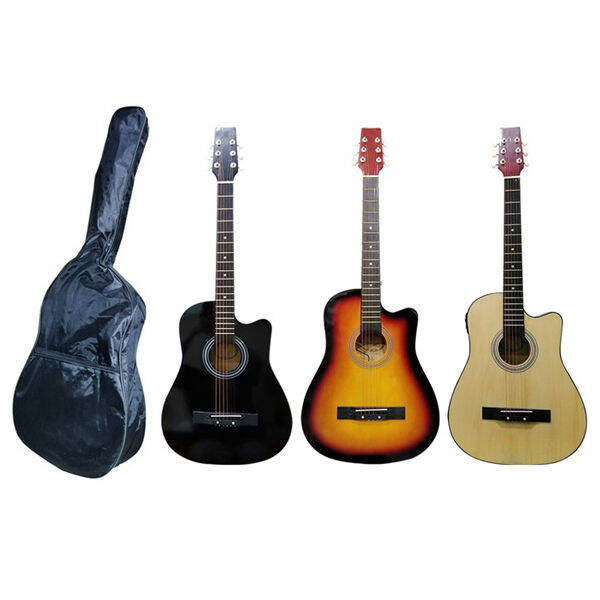 ISKALA 38C Acoustic Guitar w/ EQ free Bag (6-string full scale guitar ...