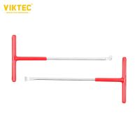 VT01150 2PC Exhaust Puller Tool Motorcycle Car Exhaust Spring Hooks T Shaped Handle Pipe Spring Puller Installer Hooks Tools