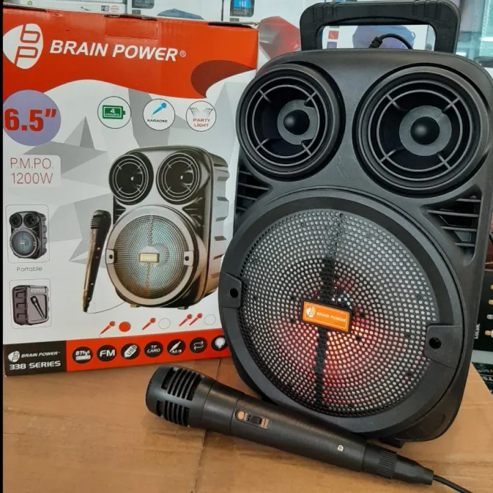Speaker Aktif Bluetooth Karaoke Grand Power Gratis Mic/Speaker Aktif