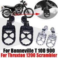 สำหรับ Triumph Boneville T100 T900 T 100 Trunxon 1200 Scrambler ของประดับจักรยานยนต์ด้านหน้าที่พักเท้าสำหรับเท้า Pedals Footpegs