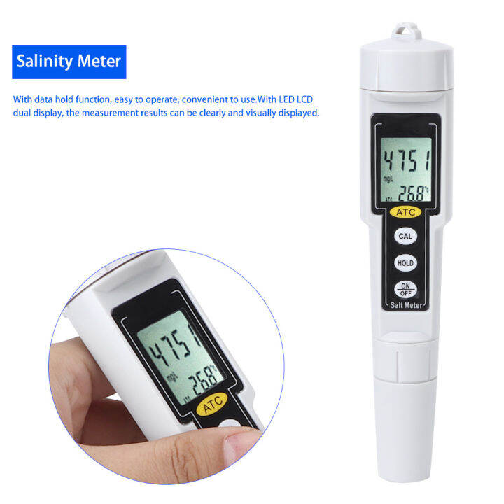 เครื่องวัดอุณหภูมิความเค็ม-salinity-tester-digital-salinity-meter-marine