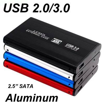 【ยืดหยุ่น】 USB 3.0/2.0 2.5นิ้วฮาร์ดดิสก์ไดรฟ์ Enclosure HDD กล่องภายนอกกรณีอลูมิเนียมแคดดี้2.5 Quot; Sata HDD ไฟ LED สำหรับคอมพิวเตอร์ตั้งโต๊ะ