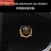 Hardingsun สติกเกอร์รถอะลูมินัมอัลลอยโตโยต้าเหมาะสำหรับ Vios /Camry/corolla/prado/ RAV4 /Hilux