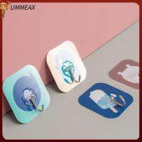 UMMEAX ตะขอแขวนผนังกันน้ำแบบมัลติฟังก์ชั่น,ชั้นวางของชั้นวางของในห้องครัวกันน้ำ1ชิ้นไม่สลักเครื่องหมายตะขอไร้ตะเข็บการ์ตูน