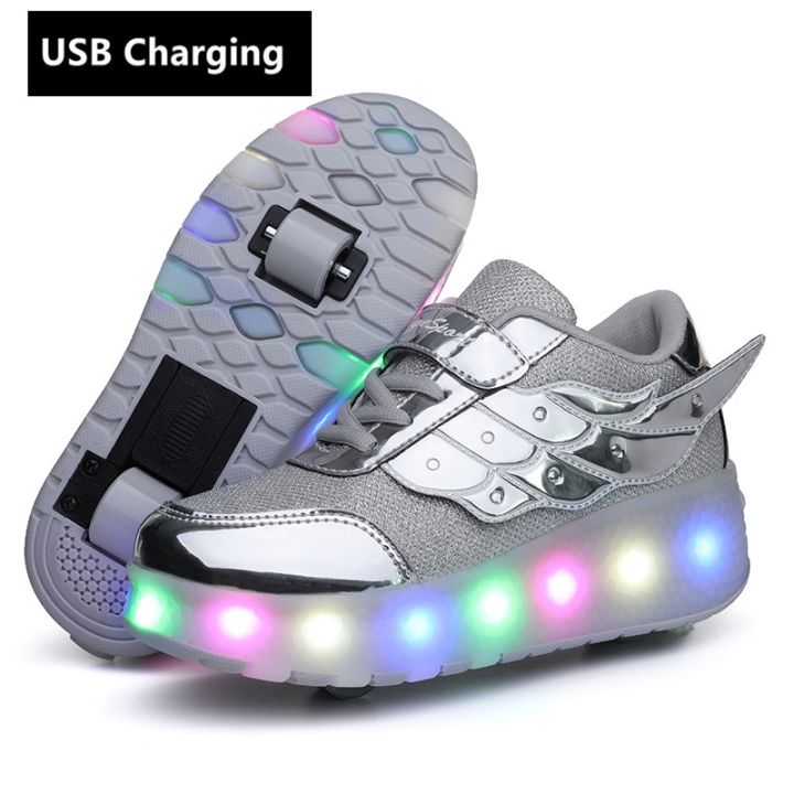 wheels-orange-usb-charging-fashion-girls-boys-led-light-roller-skate-shoes-for-children-kids-sneakers-with-wheels-two-wheels