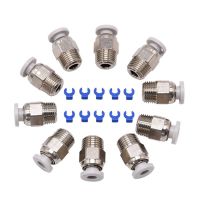 【HOT】﹍ 10pcs PC4 Straight Pneumatic Push Fitting for E3D-V6 Long-Distance Bowden Extruder Ender3/ CR10 Printer