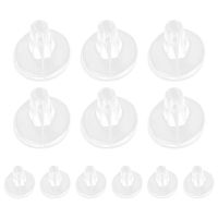 ☃ 12 Pcs Non- Mat Sandals With Heels Sandals Toe Pads Gel Guards Cushions Protection Thong Clear