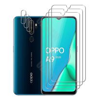 สำหรับ A9 Oppo (2020) ฟิล์มป้องกันและเลนส์กล้องกระจกป้องกันมือถือ