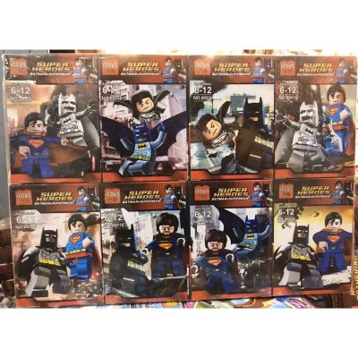 [ ลดเฉพาะวันนี้.บริการเก็บเงินปลายทาง ] ชุดตัวต่อ Itoys88916 ชุดฮีโร่ Batman&Superman (รุ่นนี้ ใน 1 กล่องได้2ตัว ) 8 แบบ [ ผลิตจากวัสดุคุณภาพดี Kids Toy ].