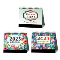 2023 Desk Calendar Mini Desktop Standing Calendar Monthly Planner English Table Calendar for Work Office