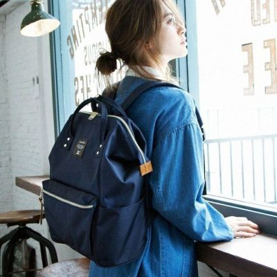 2023 Original☽▲☍ Large capacity shoulder of the an ultralight student travel going out lotte waterproof canvas bag mummy Japanese computer package