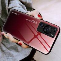 ฟิลิปเดอร์ช็อปเคสกระจกสำหรับ Huawei ไล่ระดับสีสุดหรู Honor 90 Pro 80 SE 70 60 20 Pro Plus P60 P20 P30เคสโทรศัพท์กระจกเทมเปอร์ Pro Lite