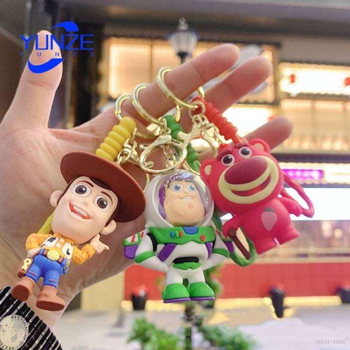 toy-story-lotso-alien-jessie-key-chain-strawberry-bear-buzz-lightyear-bag-pendant