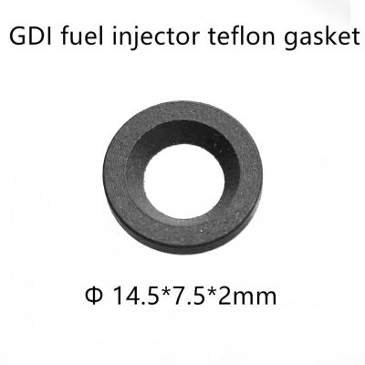 Free Shipping 50Pieces GDI Fuel Injector tef-lon/PTFE Gasket 14.5x7.5x2mm For Mazda CX-7 Car Replacement (AY-P3089)