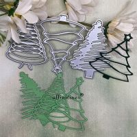 Three christmas trees Metal Cutting Dies Stencils Die Cut for DIY Scrapbooking Album Paper Card Embossing