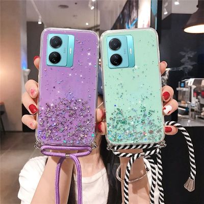 VIVO Y02S Y77 5G Y30 Y75 Y55 5G ปลอก Starry Sky Soft TPU โทรศัพท์กรณี Jelly Candy เงาซิลิคอนฝาครอบ