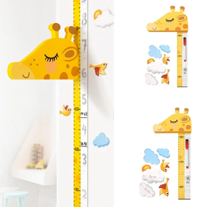 Wall Mounted Giraffe Head Movable Children Space Saving Universal Cute