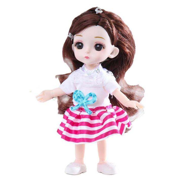 anime-bjd-doll-16cm-bjd-doll-with-clothes-and-shoes-movable-12-joints-princess-doll-dress-up-clothes-accessories-kids-childrens-girl-birthday-gift-toys-workable