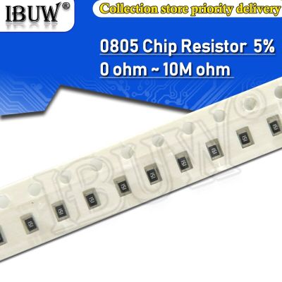 100pcs 0805 5% 1/8W SMD chip resistor 0R ~ 10M 0 1R 10R 100R 220R 330R 470R 1K 4.7K 10K 47K 100K 1M 10M 0 1 10 100 330 470 ohm