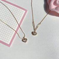 Pure Heart Necklace สร้อยคอห้อยชาร์มหัวใจ บริการเก็บเงินปลายทาง