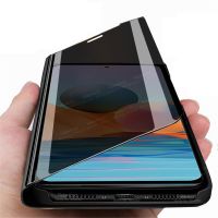 For Xiaomi Redmi Note 10 Pro Case Smart Mirror Flip Magnetic Case Xiomi Redmy Redme Note10 4G Not 10Pro Phone Cover Stand Coque Electrical Safety