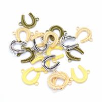 【CC】 Pieces/Lot 17x13mm Metal Horseshoe Charms Necklace Findings Diy Jewelry Accessories