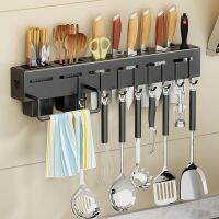 Kitchen Cupboard Storage Rack 30cm 40cm Stainless Steel Multifunction Hook Up Multiple Installation Way Storage Rack Wall E12188