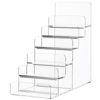 Clear Acrylic Display Stand Purse Holder Jewelry Glasses Display Shelf Multi-Layer Wallet Storage Rack Desktop Makeup Organizer Cups  Mugs Saucers