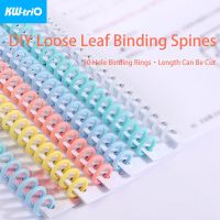 10pcs Plastic 30Hole Loose Leaf Binder Ring Binding Spines Combs Diameter 12mm Length Can Be Cut DIY Paper Notebook Album Note Books Pads