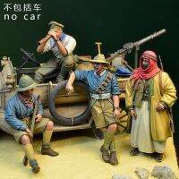 【Big-Sales】 Toy Shoy &amp; Stationers หุ่นจำลองตัวการ์ตูนเรซิ่น1/35 GK WWI Desert Patrol LCP Ford T Crew W อุปกรณ์เสริมธีมและชุด Unpainted