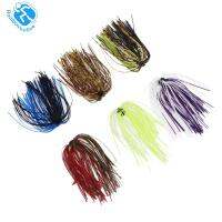 6 Bundles Silicone Skirts DIY Salty Rubber Jig Lures Squid Fishing Bait