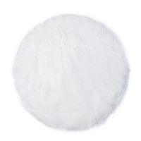 Car Soft Faux Fur Rug Household Bedroom Warm Mat Sofa Chair Desk Pad Round Car