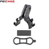 Bike Handlebar Clip Flashlight Holder Bicycle LED Stand Bracket Plastic Head Front Light Clamp Mount for Gopro Action Cameras