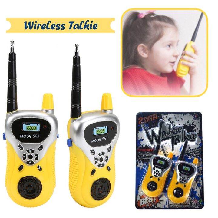 Wireless Walkies Talkie Children 2 PCS HANDHELD INTERCOM WALKIE TALKIE ...