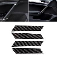 【CW】 4Pcs Carbon Interior Door Armrest Handle Trim Knob Protection Film Sticker Decal MK7 Car Styling