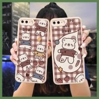 Cartoon soft shell Phone Case For iPhone 7Plus/8Plus luxurious leather cute youth The New trend Mens and Womens taste