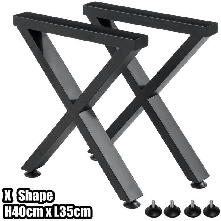 40CM Metal Table Feet 2x Industrial Steel Table Legs Coffee Dining