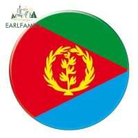 【cw】 EARLFAMILY 13cm x 13cm Auto Moto Bike Suitcase Laptop Flag Round Eritrea Decal Car Sticker Waterproof 3D Car Styling