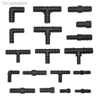 ﹊△◐ Plastic Hose Barb Connectors 16/20/25mm Pe Tube Tee Elbow Cross End Plug Reducing Coupler Drip Irrigation Fitting 1/2 3/4 1