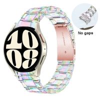 No gaps correa for samsung galaxy watch 6 5 4 44mm 40mm 5 pro 45mm band clear rainbow strap watch 6 4 classic 47mm 43mm bracelet Shoes Accessories