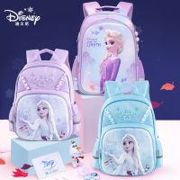 利Disney Frozen School Bag For Girls Elsa Anna Primary Student Shoulder Orthopedic Backpack Large Capacity Children Birthday Gift