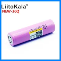 Liitokala INR18650-30Q 3.7v 3000 mAh Rechargeable แบตเตอรี่ลิเธียมแบบชาร์จไฟได้ รับประกันสินค้า จัดส่งฟรี