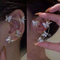 【YF】 Earrings Set for Women Free Shipping Metal Butterfly Ear Clips Without Piercing LiYing Luxury Jewelry